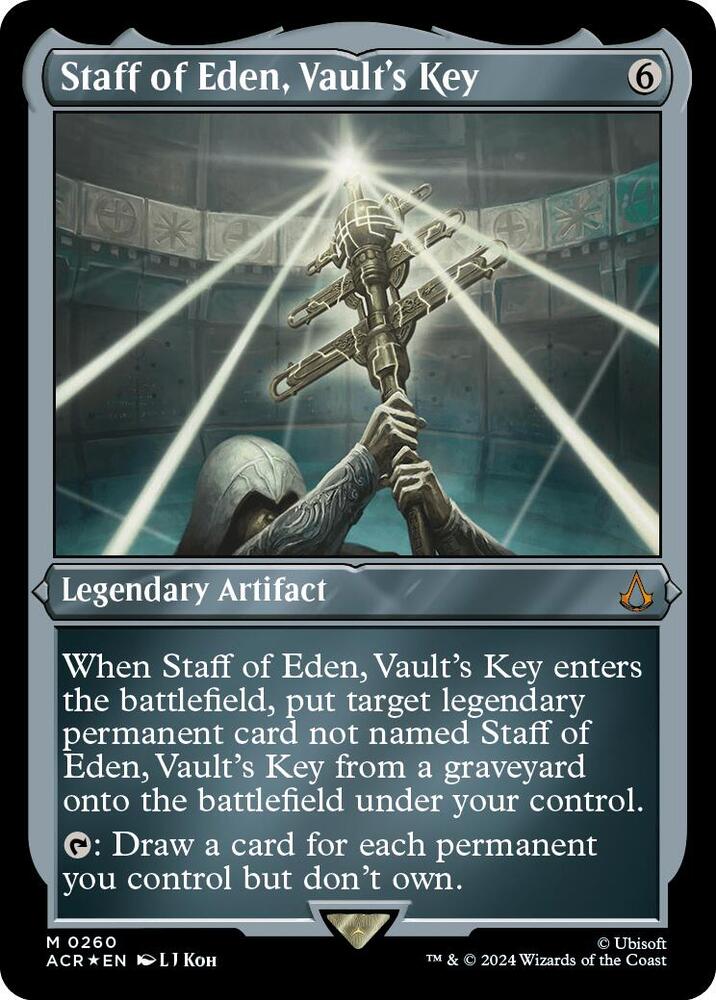 Staff of Eden, Vault's Key 260 (Universes Beyond: Assassin's Creed)  - Foil | Good Games Adelaide SA