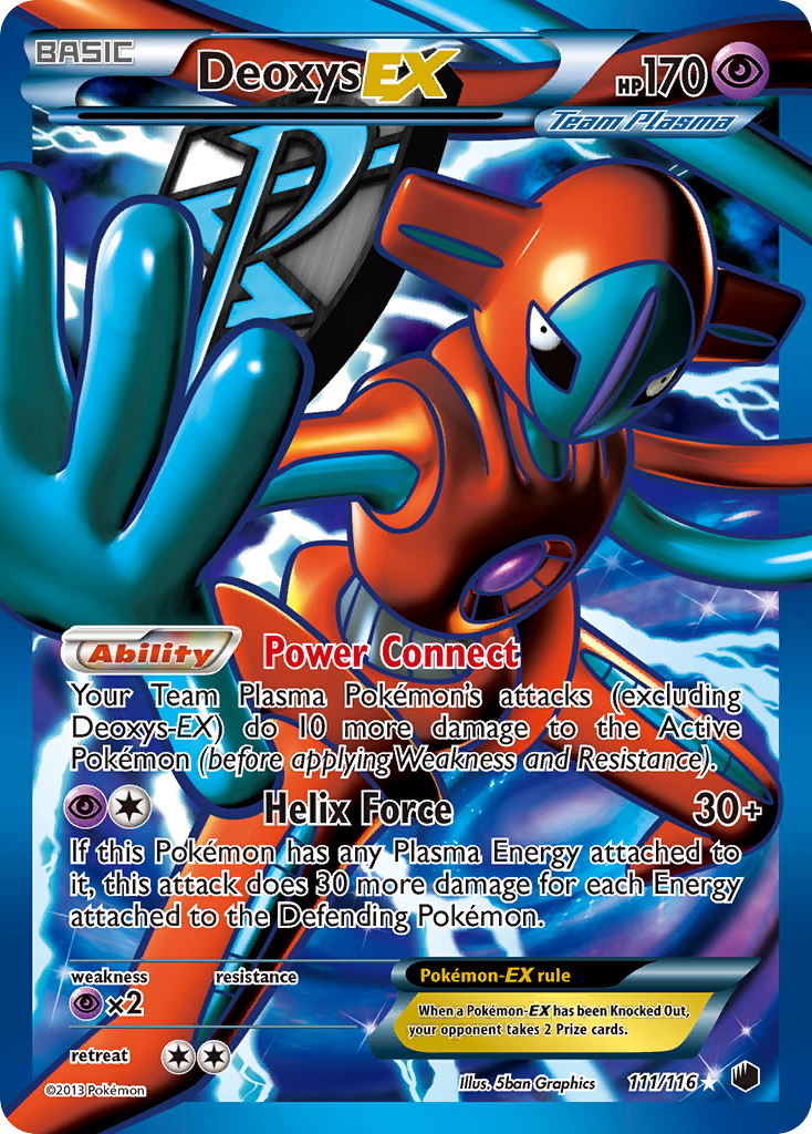 Deoxys EX (111/116) [Black & White: Plasma Freeze] | Good Games Adelaide SA