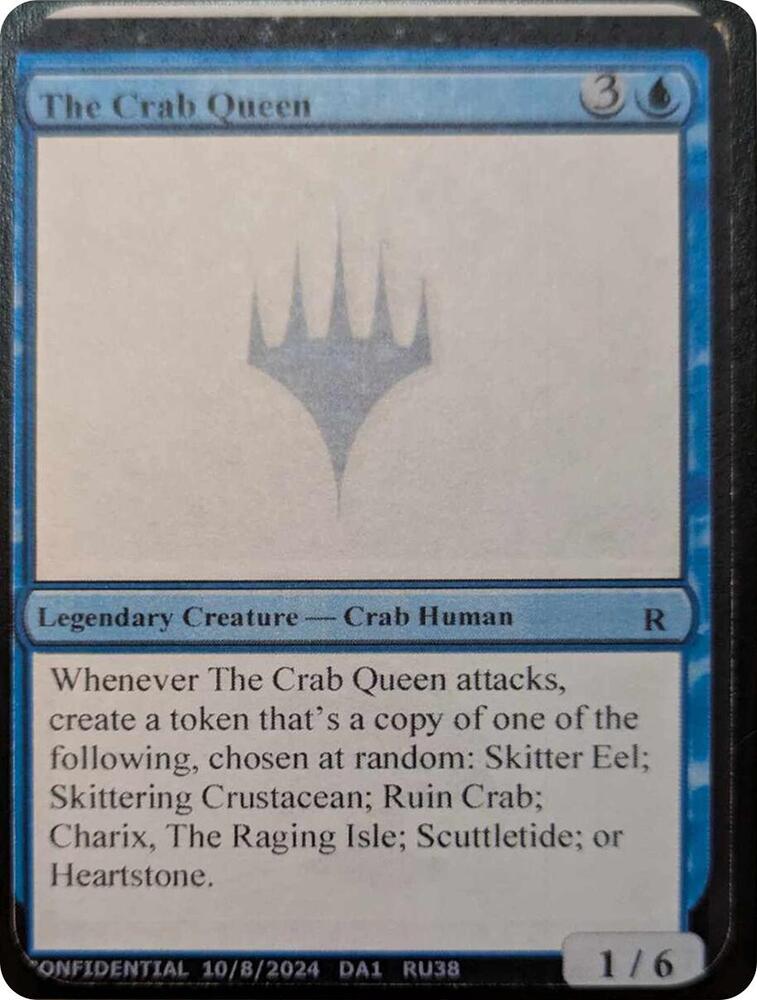 The Crab Queen  (Un-Known Event Playtest Cards)  | Good Games Adelaide SA