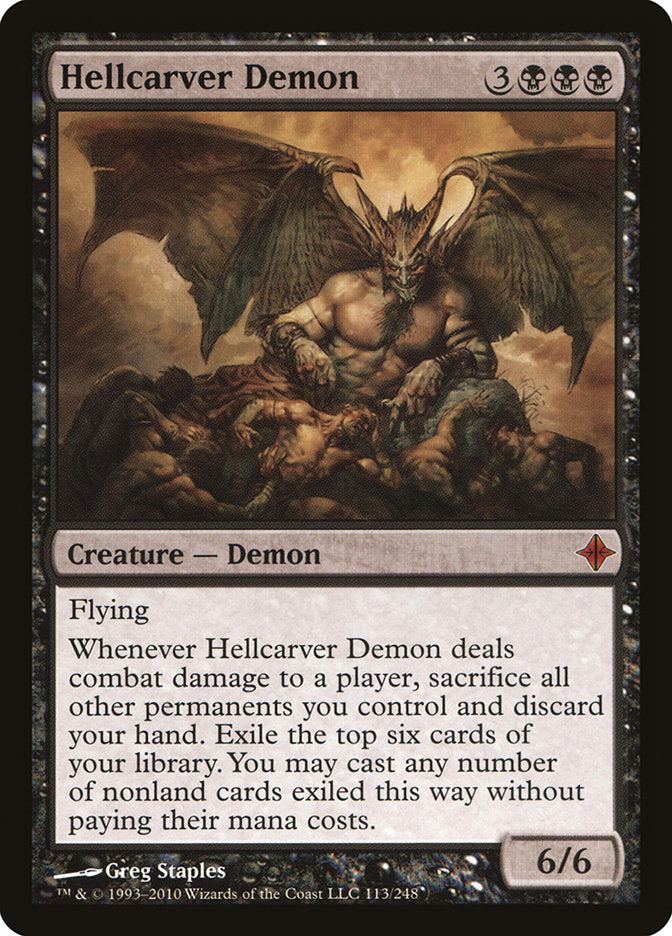 Hellcarver Demon [Rise of the Eldrazi] | Good Games Adelaide SA