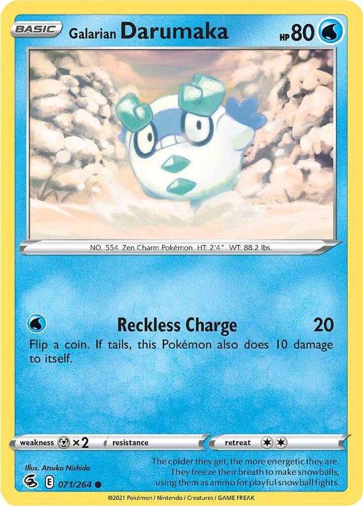 Galarian Darumaka 071/264 (SWSH08: Fusion Strike)  | Good Games Adelaide SA
