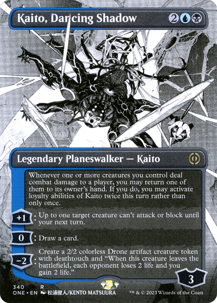 Kaito, Dancing Shadow (Borderless Manga) [Phyrexia: All Will Be One] | Good Games Adelaide SA