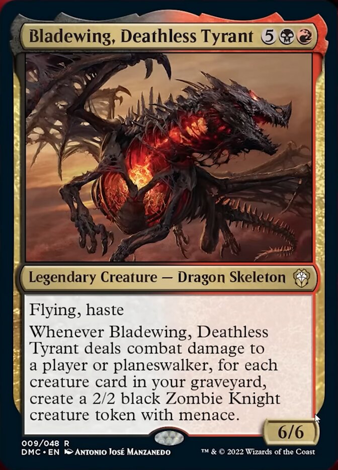 Bladewing, Deathless Tyrant [Dominaria United Commander] | Good Games Adelaide SA