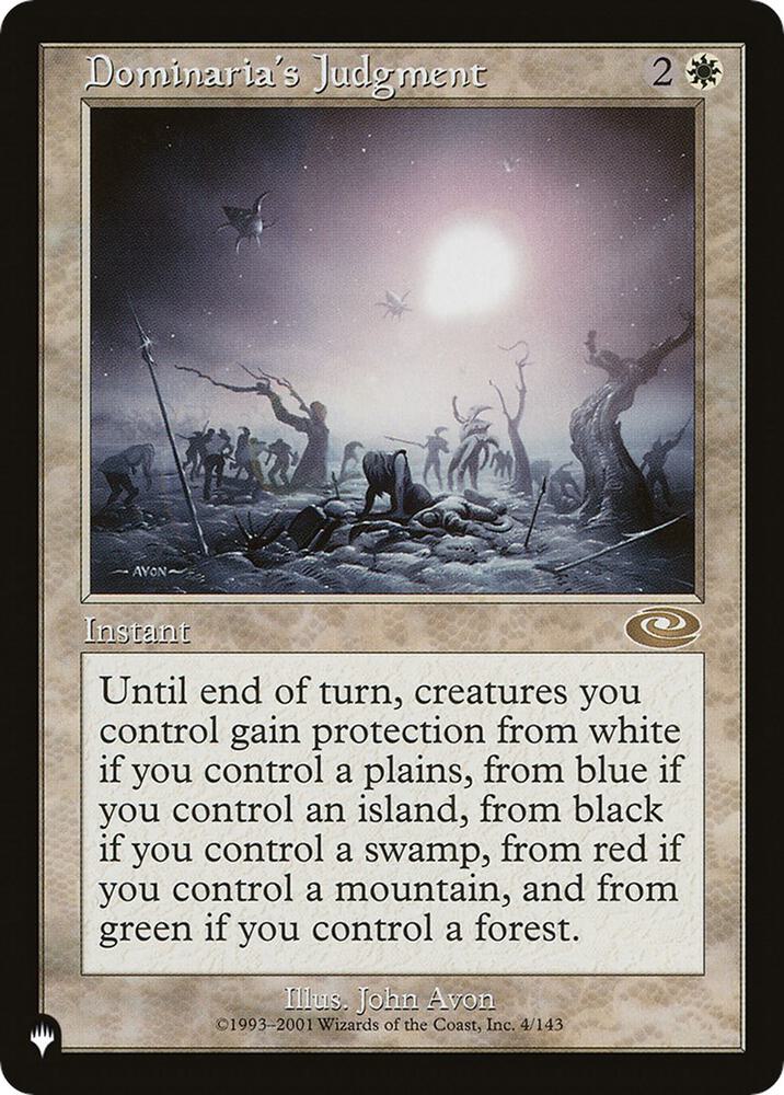 Dominarias Judgment 4/143 (The List Reprints)  | Good Games Adelaide SA