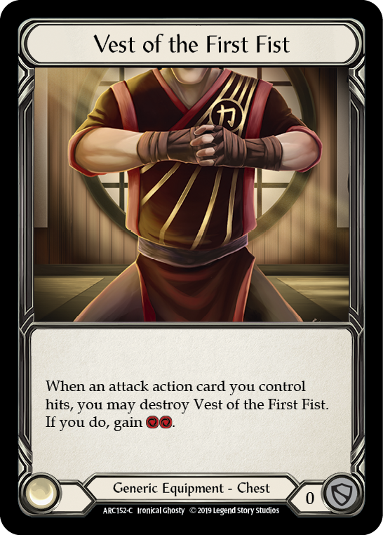 Vest of the First Fist [ARC152-C] 1st Edition Cold Foil | Good Games Adelaide SA