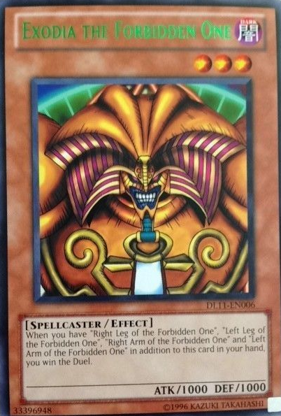 Exodia the Forbidden One (Green) [DL11-EN006] Rare | Good Games Adelaide SA