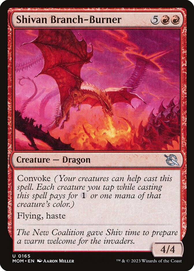 Shivan Branch-Burner 165 (March of the Machine)  - Foil | Good Games Adelaide SA