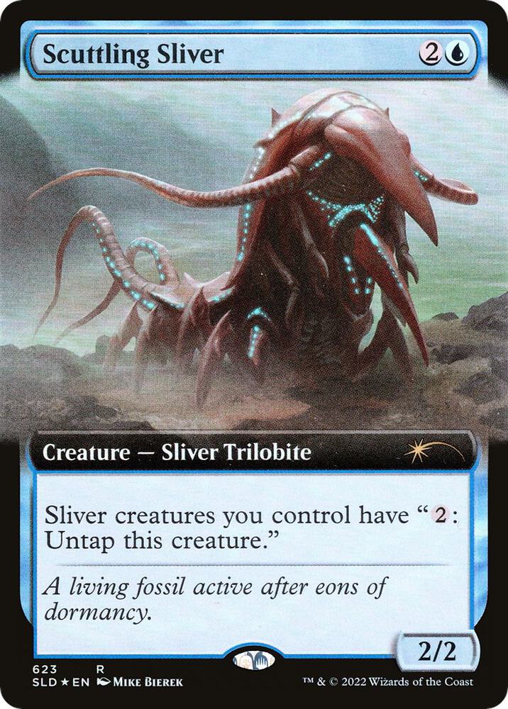 Scuttling Sliver Extended Art 623 (Secret Lair Drop Series)  - Foil | Good Games Adelaide SA