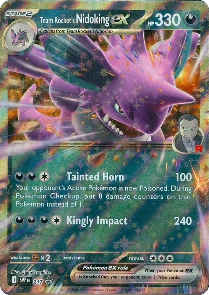 Team Rocket's Nidoking ex 217 (SV: Scarlet & Violet Promo Cards)  - Holofoil | Good Games Adelaide SA