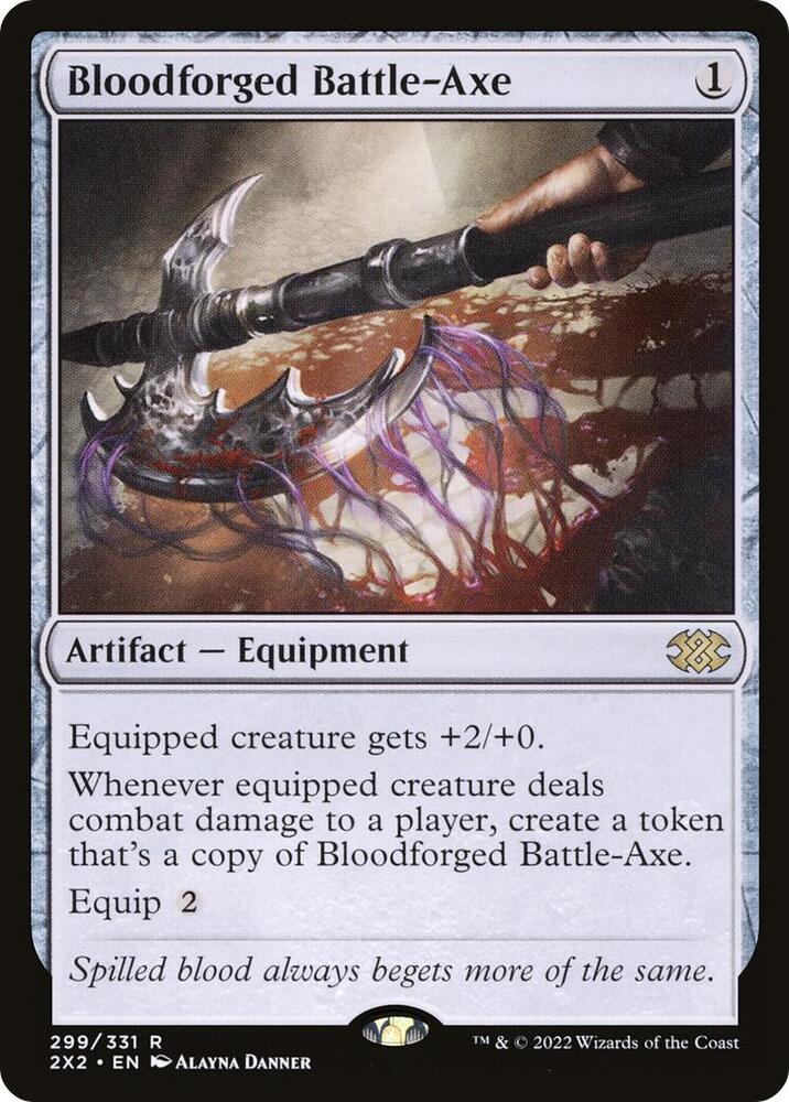 Bloodforged Battle Axe 299 (Double Masters 2022)  - Foil | Good Games Adelaide SA