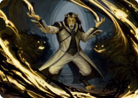 Leonin Lightscribe Art Card [Strixhaven: School of Mages Art Series] | Good Games Adelaide SA