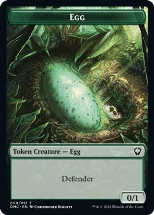 Snake // Egg Double-sided Token [Dominaria United Commander Tokens] | Good Games Adelaide SA