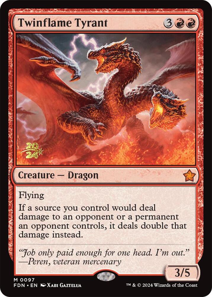 Twinflame Tyrant 97 (Prerelease Cards)  - Foil | Good Games Adelaide SA
