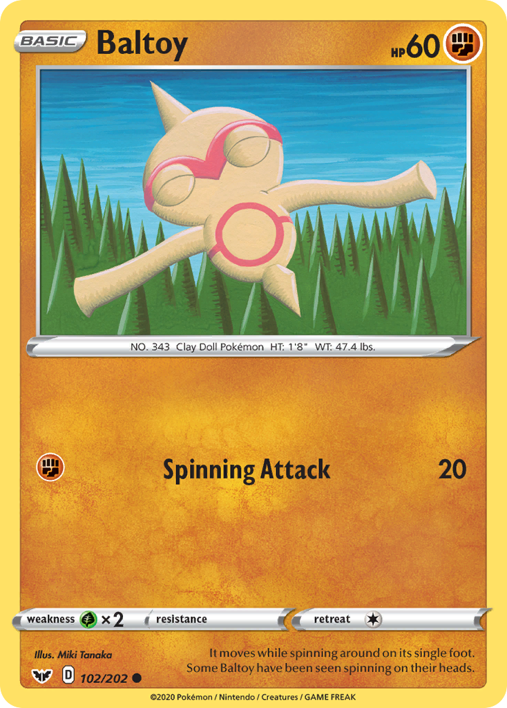 Baltoy (102/202) [Sword & Shield: Base Set] | Good Games Adelaide SA