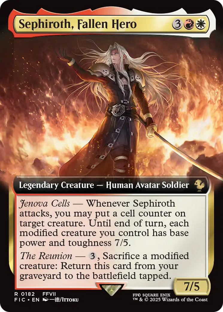 Sephiroth, Fallen Hero (Extended Art) [FINAL FANTASY Commander] | Good Games Adelaide SA