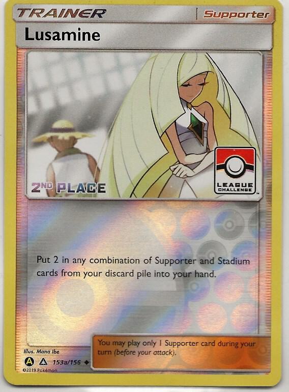 Lusamine 153a 156 League Challenge 2nd Place 153a/156 (League & Championship Cards)  - Reverse Holofoil | Good Games Adelaide SA