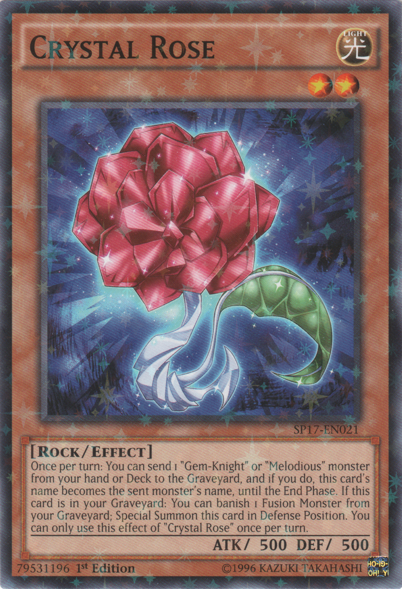 Crystal Rose [SP17-EN021] Starfoil Rare | Good Games Adelaide SA