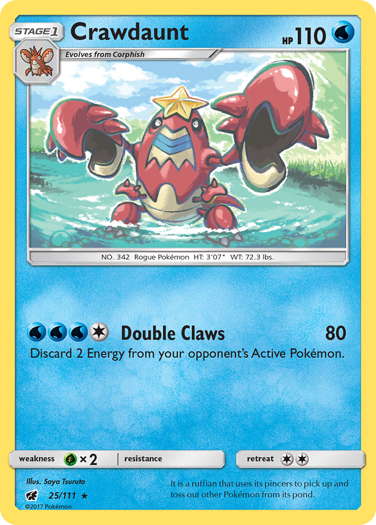 Crawdaunt (25/111) [Sun & Moon: Crimson Invasion] | Good Games Adelaide SA