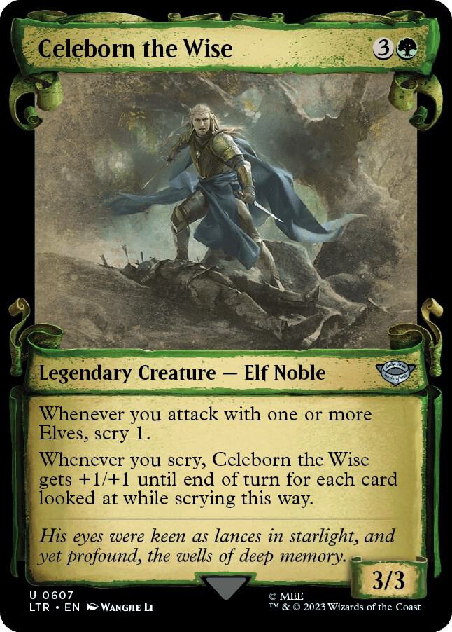 Celeborn the Wise 607 (Universes Beyond: The Lord of the Rings: Tales of Middle-earth)  - Showcase Scroll | Good Games Adelaide SA