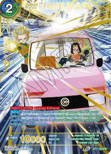 Android 17 & Android 18, Team-Up Attack (SPR) (BT17-136) [Ultimate Squad] | Good Games Adelaide SA