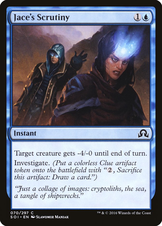 Jace's Scrutiny 70 (Shadows over Innistrad)  - Foil | Good Games Adelaide SA