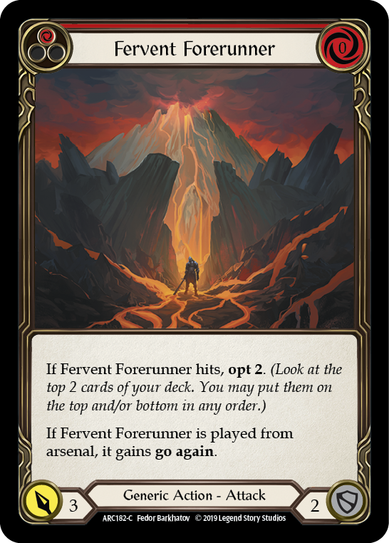 Fervent Forerunner (Red) [ARC182-C] 1st Edition Normal | Good Games Adelaide SA