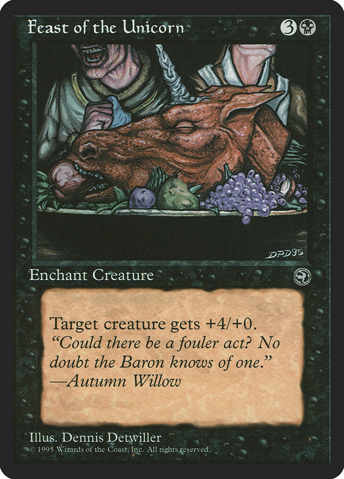Feast of the Unicorn (Autumn Willow Flavor Text) [Homelands] | Good Games Adelaide SA