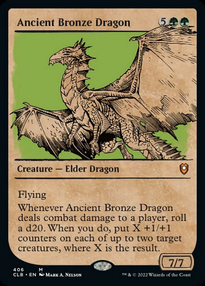 Ancient Bronze Dragon (Showcase) [Commander Legends: Battle for Baldur's Gate] | Good Games Adelaide SA