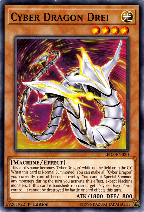 Cyber Dragon Drei [LED3-EN020] Common | Good Games Adelaide SA