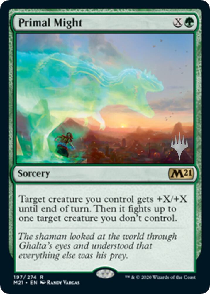Primal Might 197 (Promo Pack: Core Set 2021)  - Foil | Good Games Adelaide SA