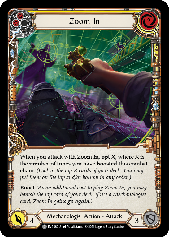 Zoom In (Yellow) [EVR080] (Everfest)  1st Edition Normal | Good Games Adelaide SA