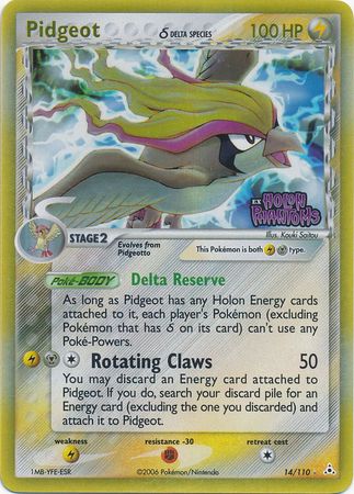 Pidgeot (14/110) (Delta Species) (Stamped) [EX: Holon Phantoms] | Good Games Adelaide SA
