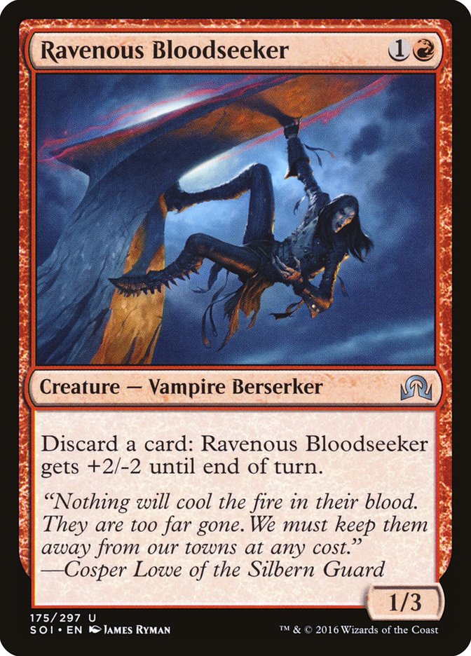 Ravenous Bloodseeker 175 (Shadows over Innistrad)  - Foil | Good Games Adelaide SA