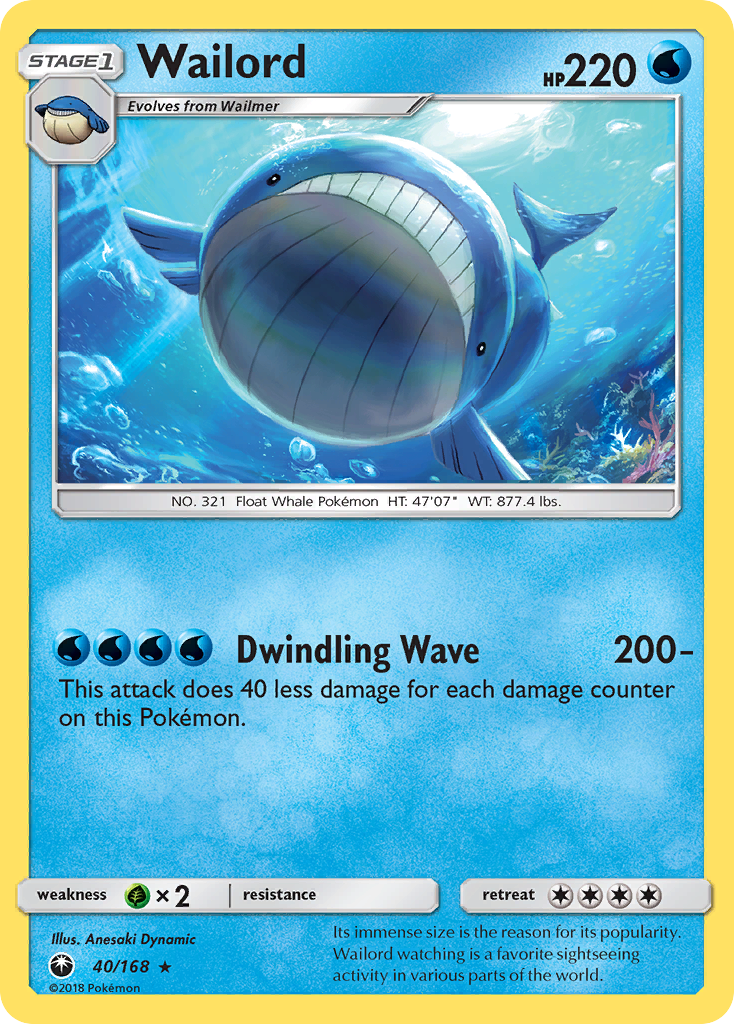 Wailord (40/168) [Sun & Moon: Celestial Storm] | Good Games Adelaide SA