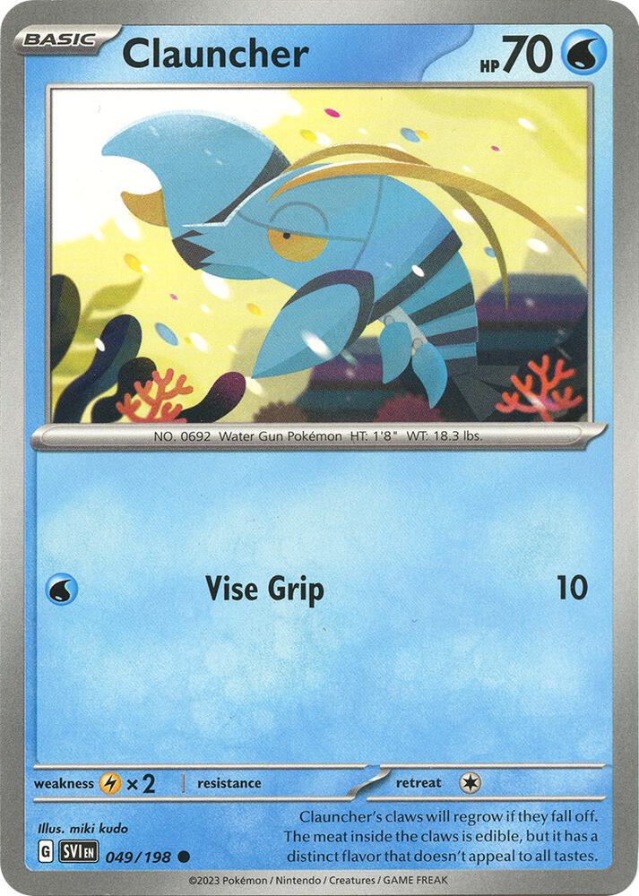 Clauncher 049/198 (SV01: Scarlet & Violet Base Set)  | Good Games Adelaide SA