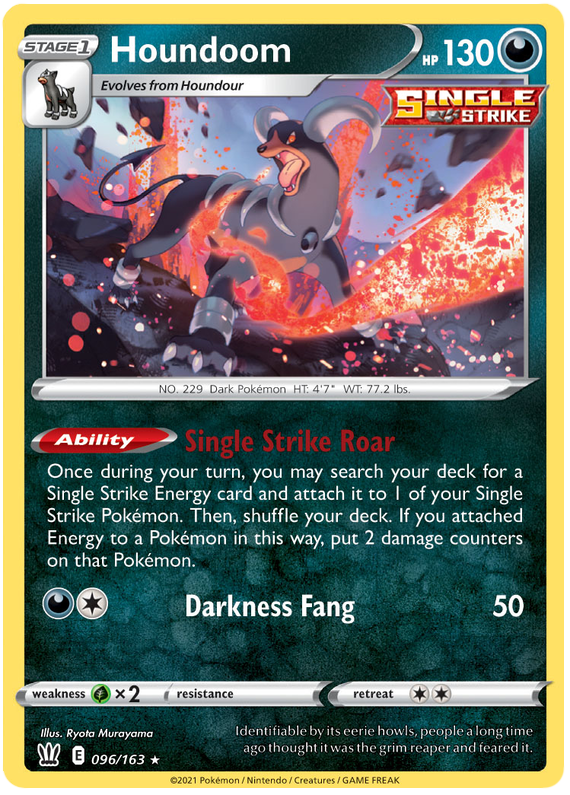 Houndoom (096/163) [Sword & Shield: Battle Styles] | Good Games Adelaide SA