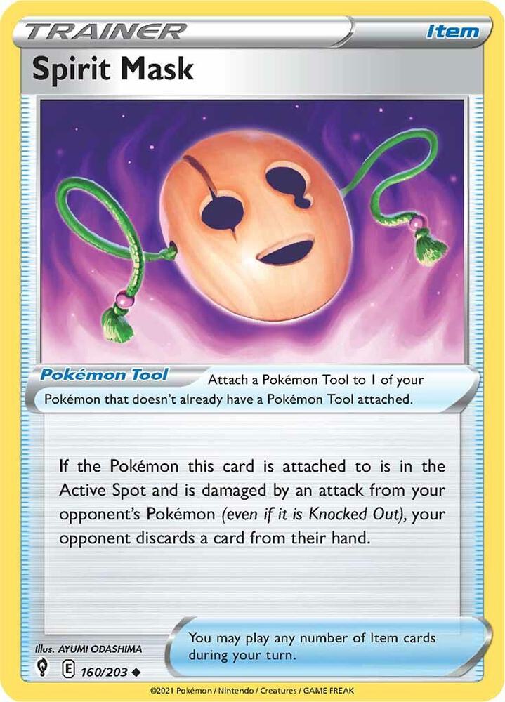 Spirit Mask 160/203 (SWSH07: Evolving Skies)  | Good Games Adelaide SA