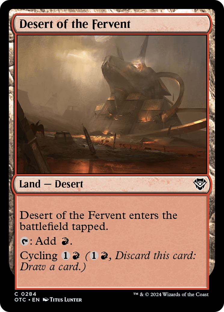 Desert of the Fervent [Outlaws of Thunder Junction Commander] | Good Games Adelaide SA