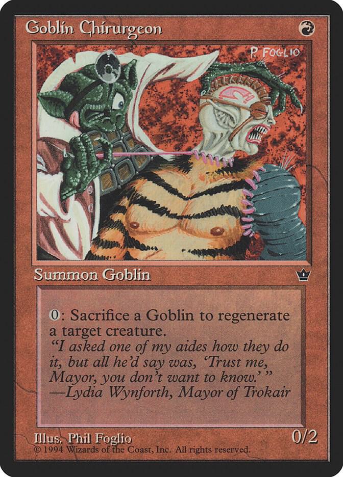 Goblin Chirurgeon Foglio  (Fallen Empires)  | Good Games Adelaide SA