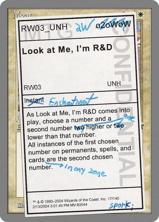 Look at Me Im R&D 17 (Unhinged)  - Foil | Good Games Adelaide SA