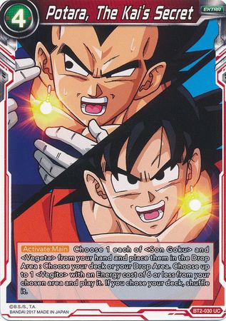 Potara, The Kai's Secret [BT2-030] | Good Games Adelaide SA