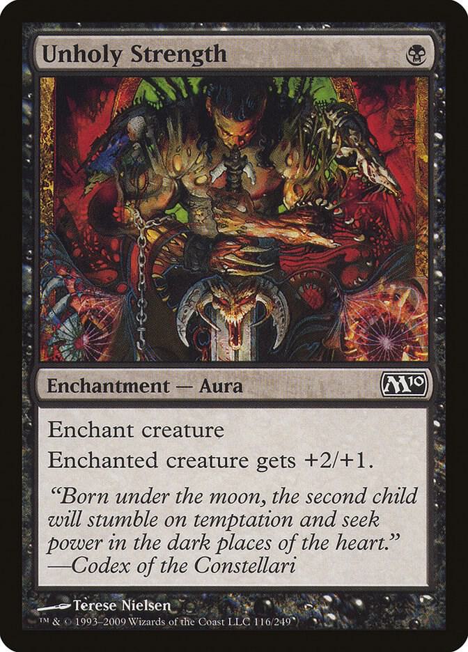 Unholy Strength 116 (Magic 2010 (M10))  - Foil | Good Games Adelaide SA
