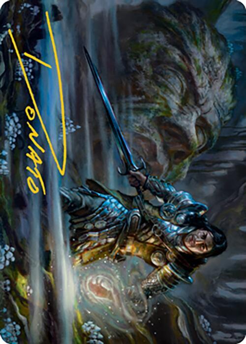 Carth the Lion Art Card Gold Stamped Signature 47 (Art Series: Modern Horizons 2)  | Good Games Adelaide SA