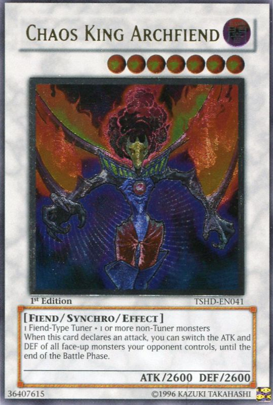 Chaos King Archfiend [TSHD-EN041] Ultimate Rare | Good Games Adelaide SA