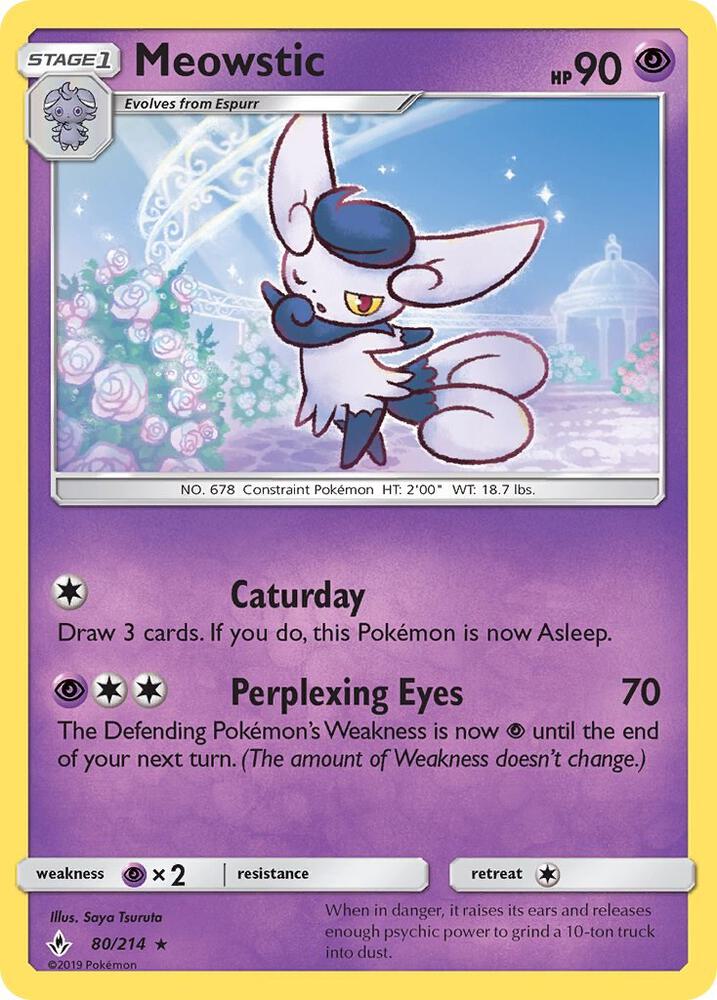 Meowstic 80/214 (SM - Unbroken Bonds)  | Good Games Adelaide SA