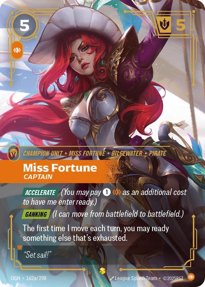 Miss Fortune - Captain 162a/298 (Origins)  - Foil | Good Games Adelaide SA