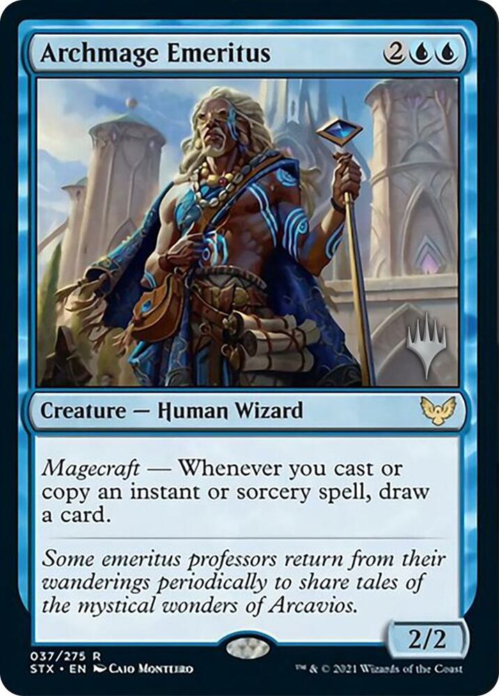 Archmage Emeritus 37 (Promo Pack: Strixhaven)  - Foil | Good Games Adelaide SA