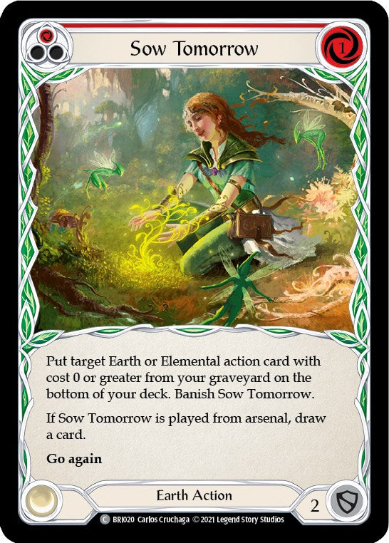 Sow Tomorrow (Red) [BRI020] (Tales of Aria Briar Blitz Deck)  1st Edition Normal | Good Games Adelaide SA