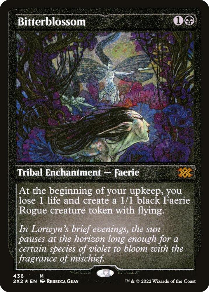 Bitterblossom Foil Etched 436 (Double Masters 2022)  - Foil | Good Games Adelaide SA