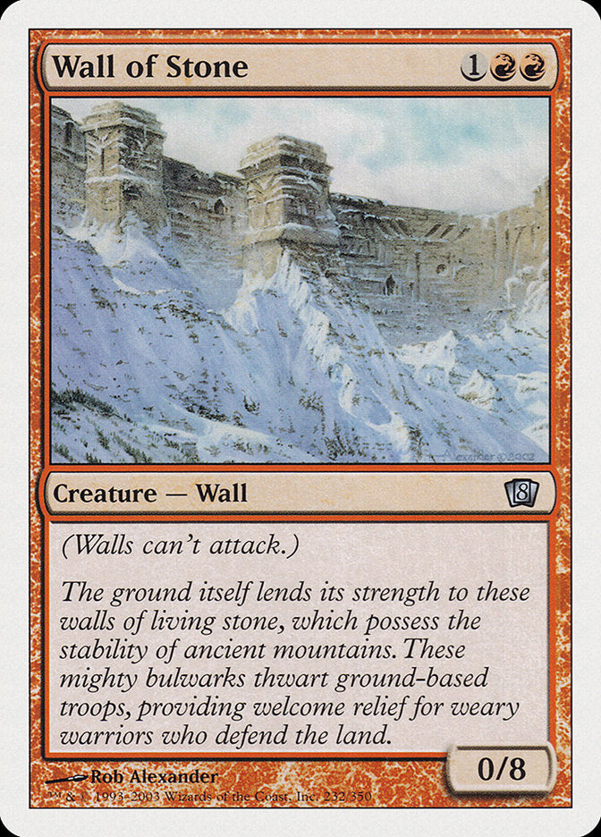 Wall of Stone 232 (8th Edition)  | Good Games Adelaide SA